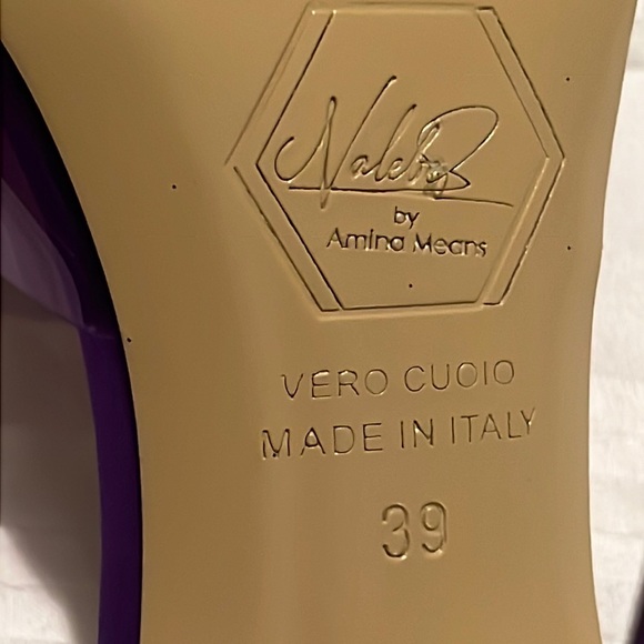 Nalebe Diamante Embellished clear Mules retail price $730 - Picture 2 of 8